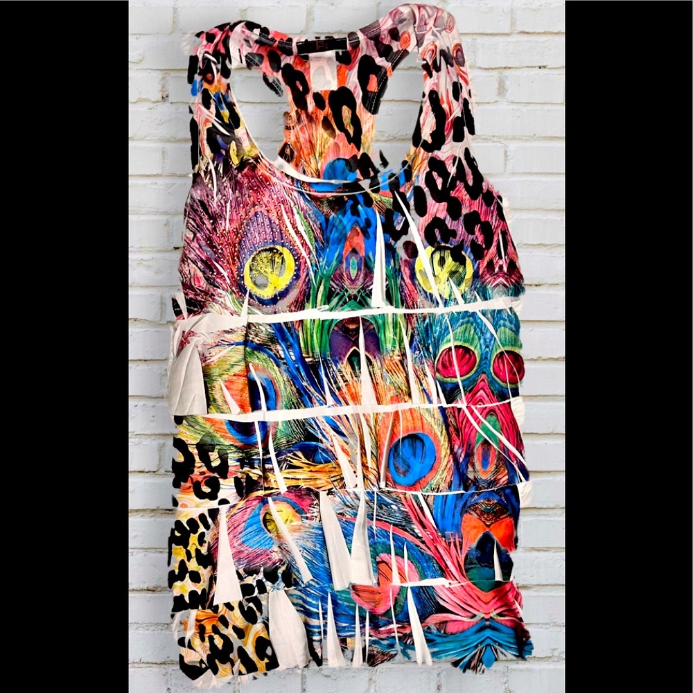 Colorful Animal Print Tank Top
